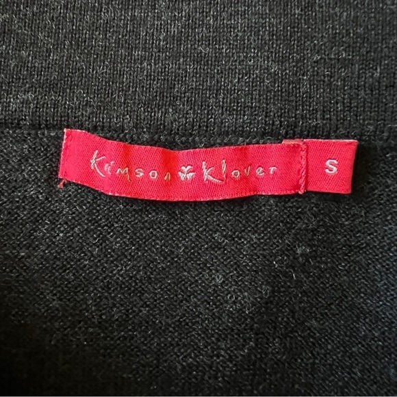 KRIMSON KLOVER MERINO 100% WOOL SKATER SKIRT SHORT FLARE PULL ON STRETCH BLK S - Picture 8 of 10